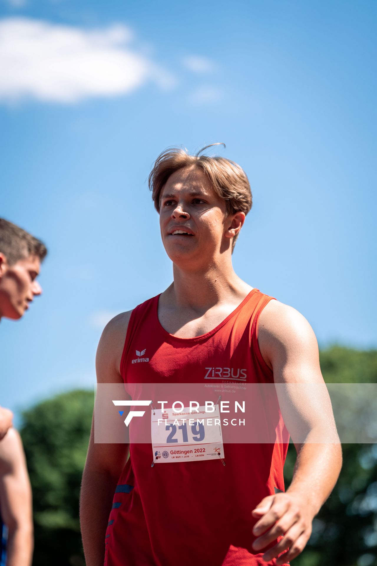 Milian Zirbus (LG Osterode) am 02.07.2022 waehrend den NLV+BLV Leichtathletik-Landesmeisterschaften im Jahnstadion in Goettingen (Tag 1)